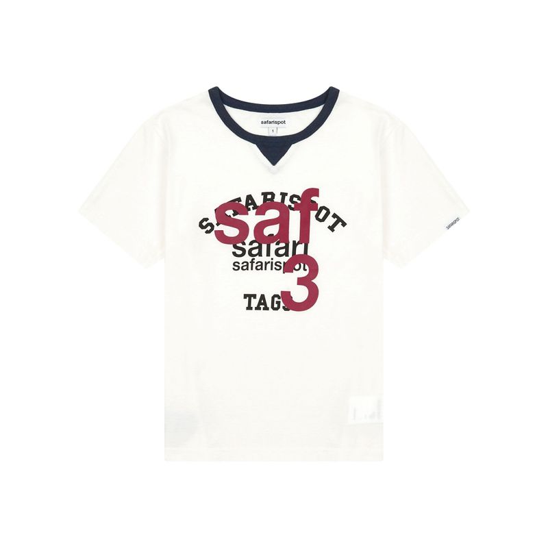 safarispot（サファリスポット）の「 1/2 ROUX BASE SCHOOL CLUB TEE (WHITE)（Tops）」
