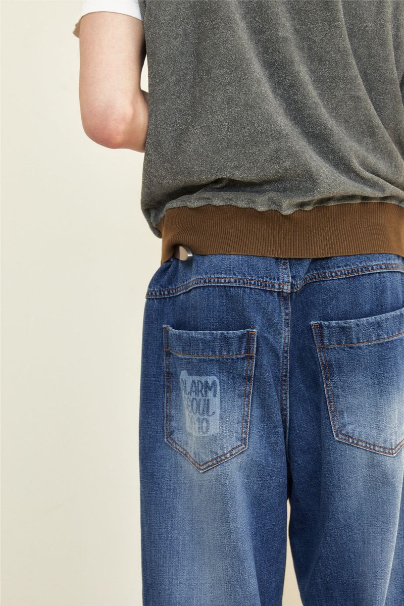 ALARM KEY RING DENIM PANTS_MAN