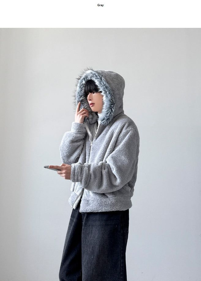 Bless Fur Hood Zip-up