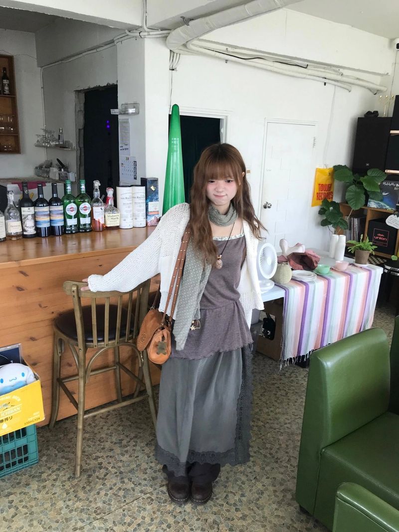 leat knit cardigan