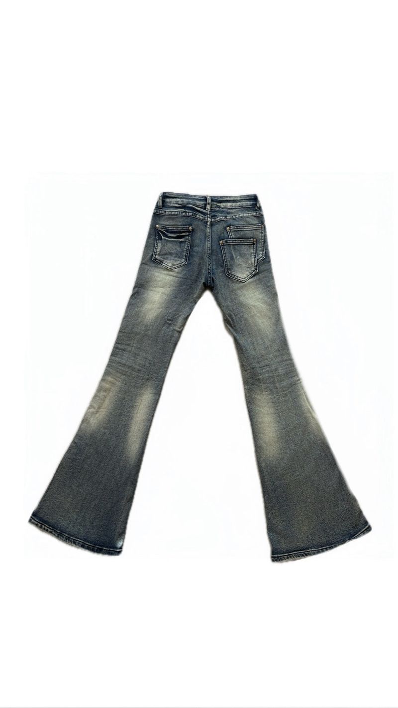 Cross Vintage Low-Rise Bootcut Jeans
