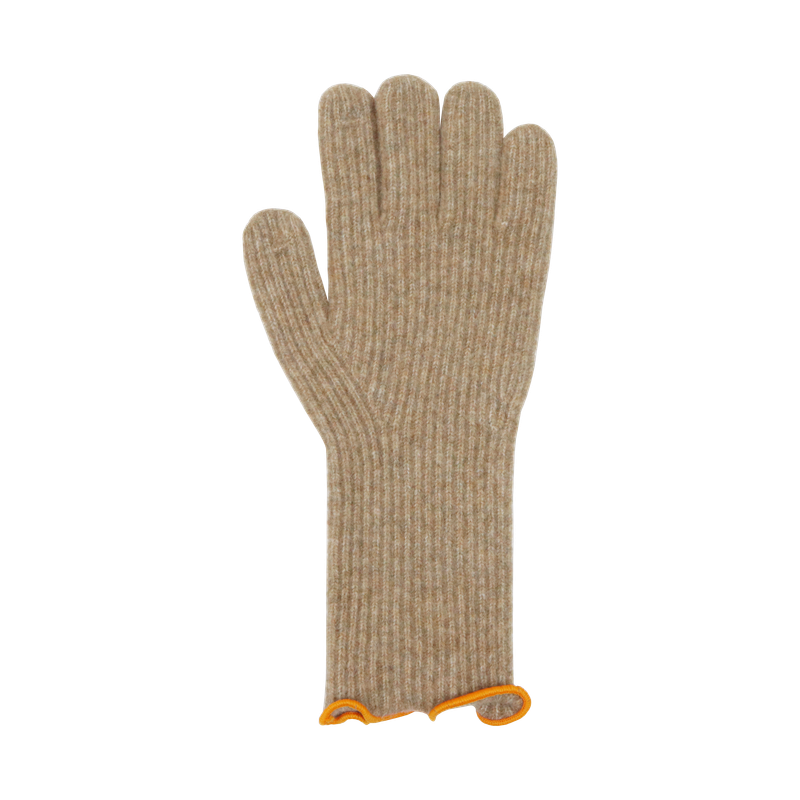 INTERLOCKING GLOVES_BROWN