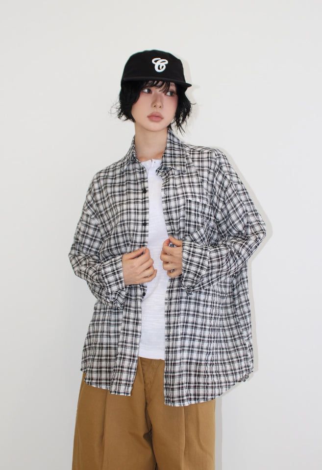 AAKE(アケ)の「TWO-POCKET CHECK SHIRT(Tops)」