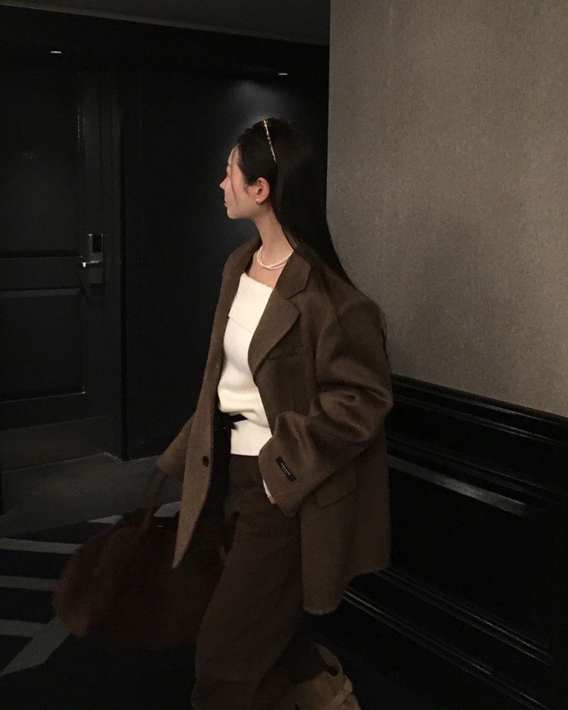[BELLIDE MADE] Antique, Handmade Overfit Half Coat