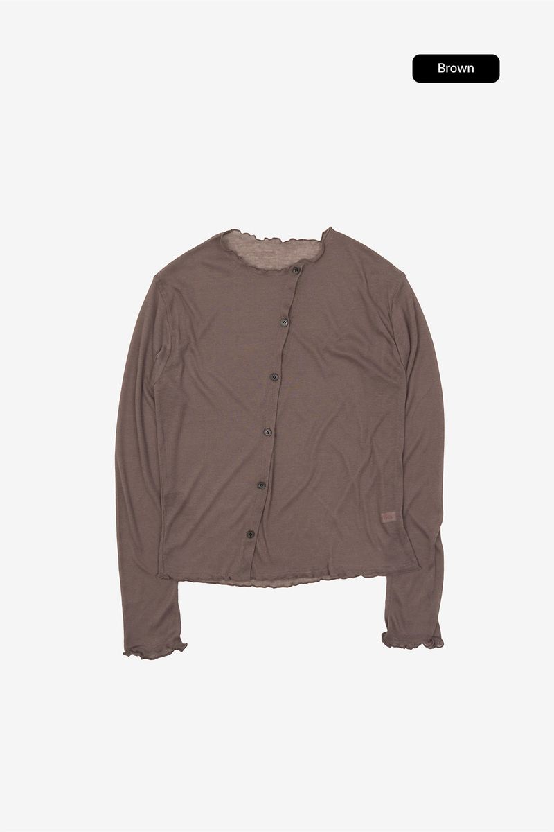 Eller lettuce edge cardigan