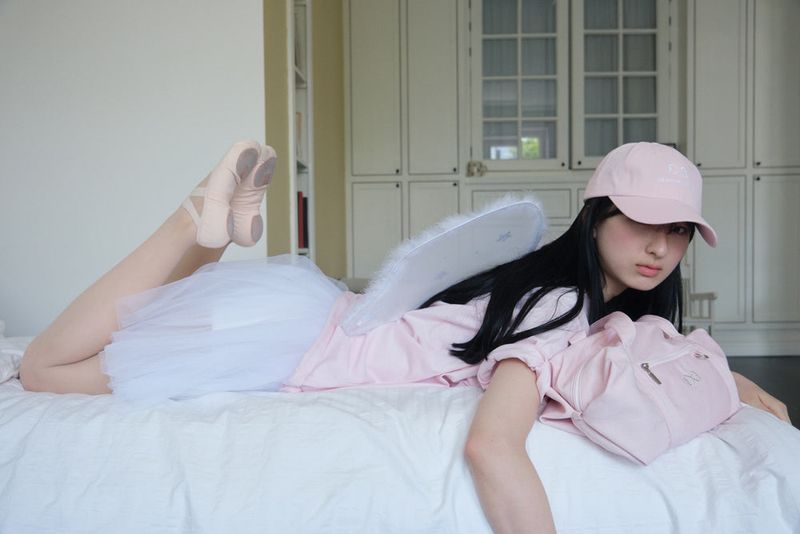 Eternal Love ball cap - Light pink