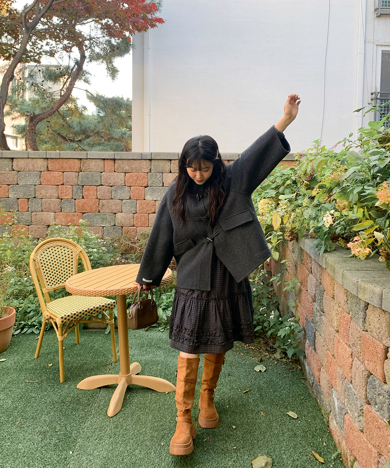 Duffle Half-Length Handmade Coat Jacket