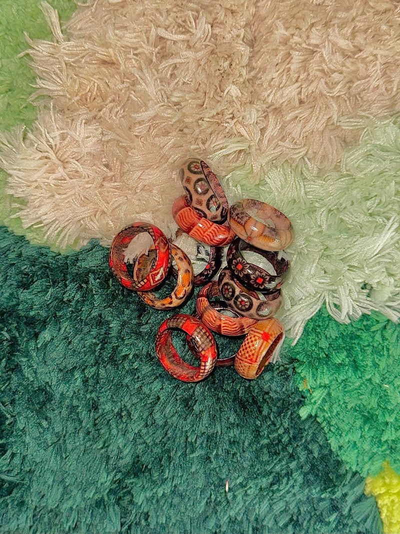 Wood pattern ring (random)