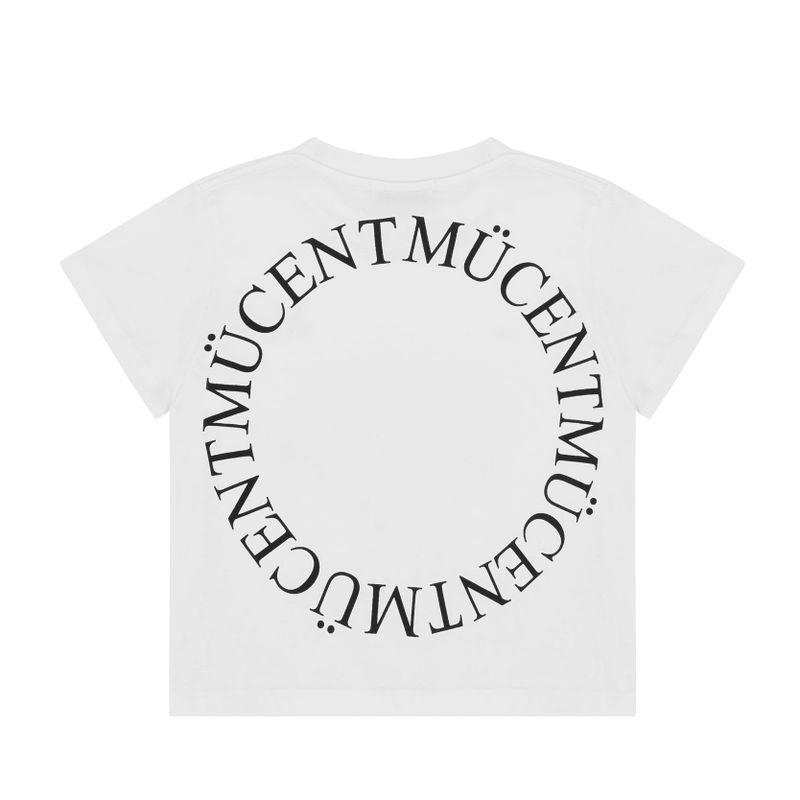 MUCENT(ムセント)の「MUCENT SIGNATURE BACK LOGO T (WOMAN, WHITE)(Tops)」