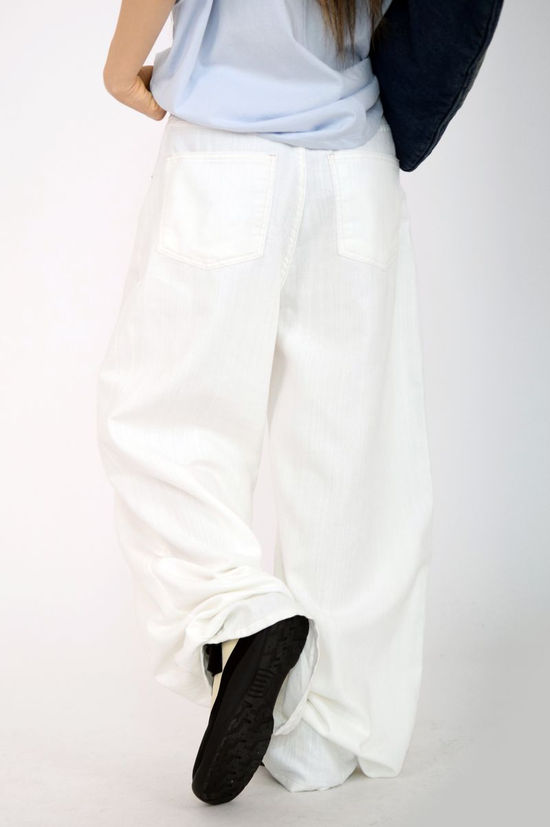 white natural pants