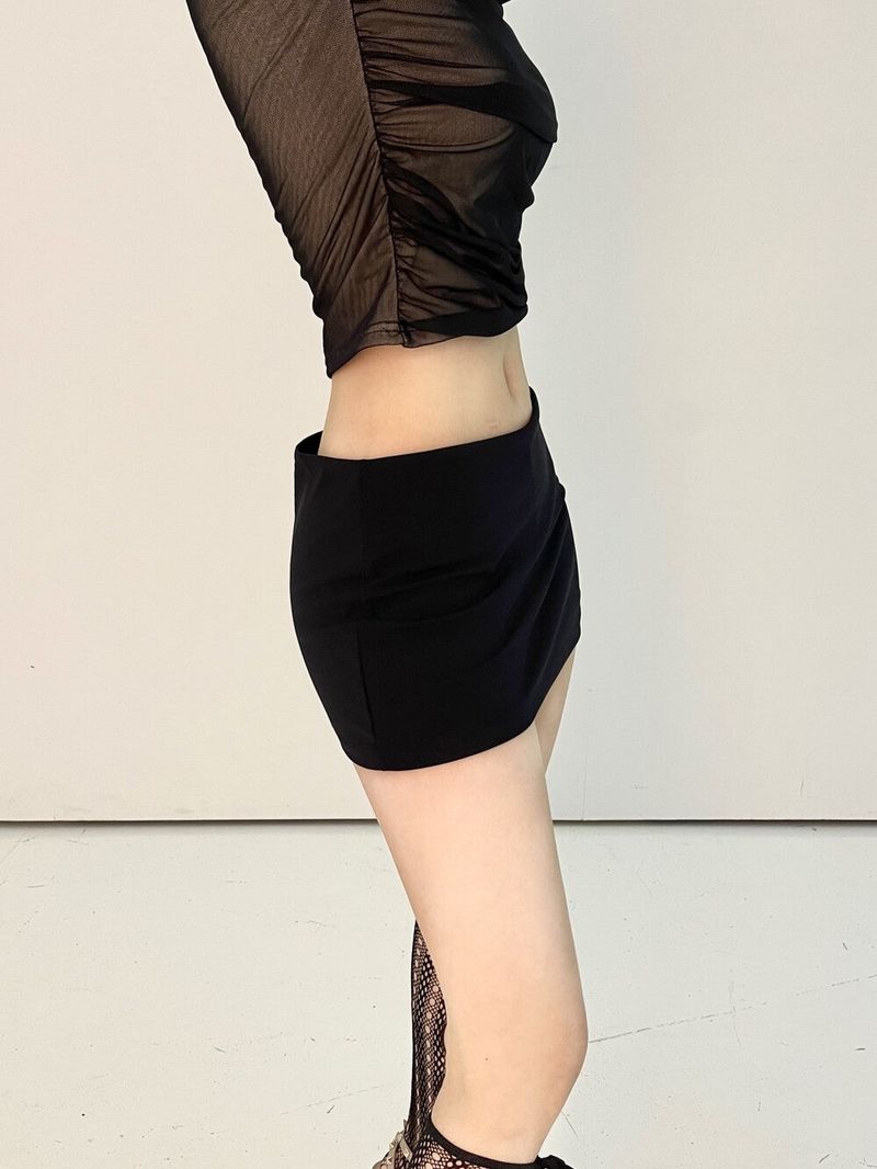 1017. Minimal span low mini sk-pt (2color)