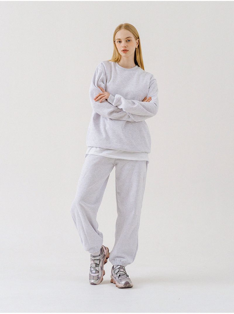 PLAIN BANDING JOGGER PANTS