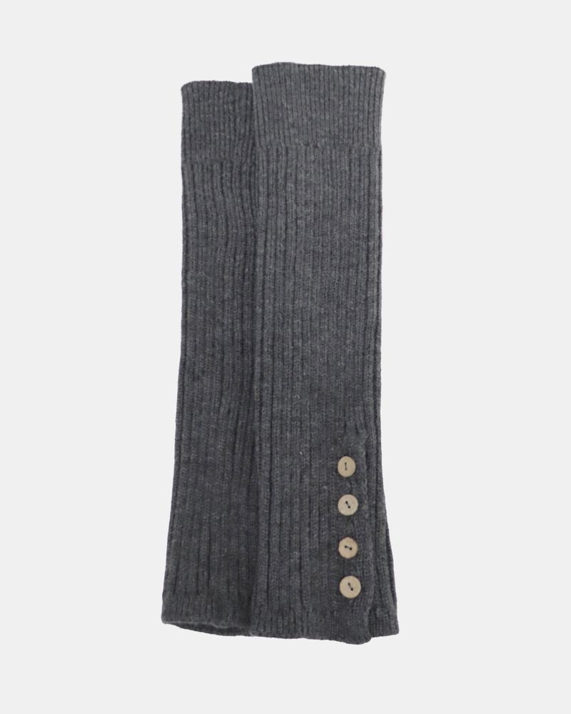 Udin Wood Button Knit Leg Warmers