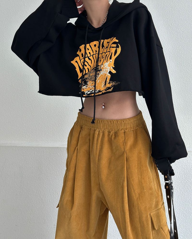 a street cropped hoodie