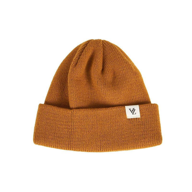 Monogram label beanie