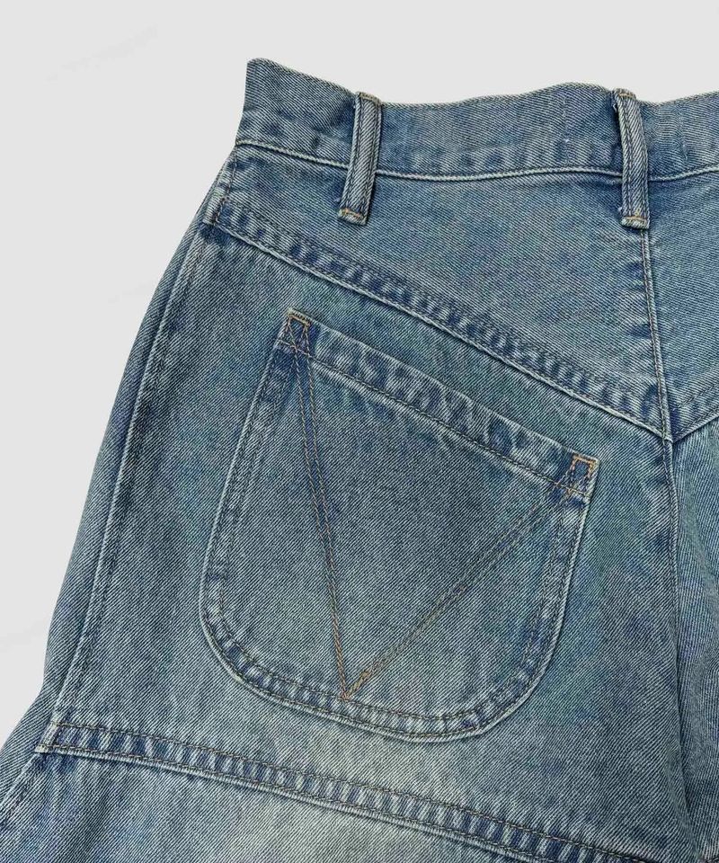 WAVE DENIM PANTS