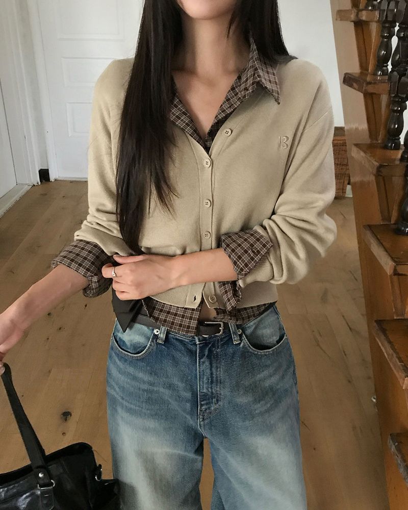 [ORIGINAL] Vale V-Neck Knit Cardigan