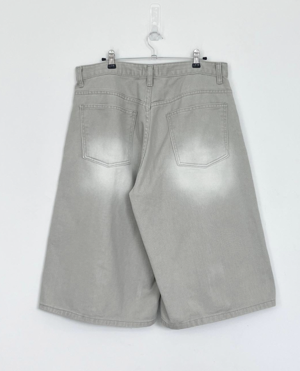 Whiskers bermuda denim pants