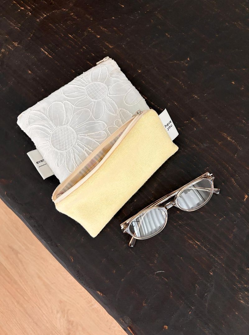 Terry tool pouch - lemon