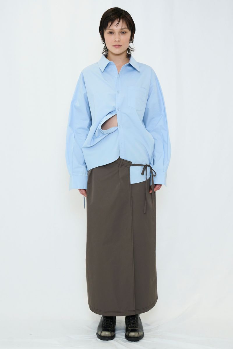 WRAP MAXI SKIRT
