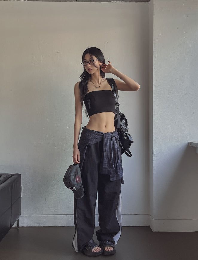 [U-BASIC] Basic Ribbed Tank Top (+With Cup)