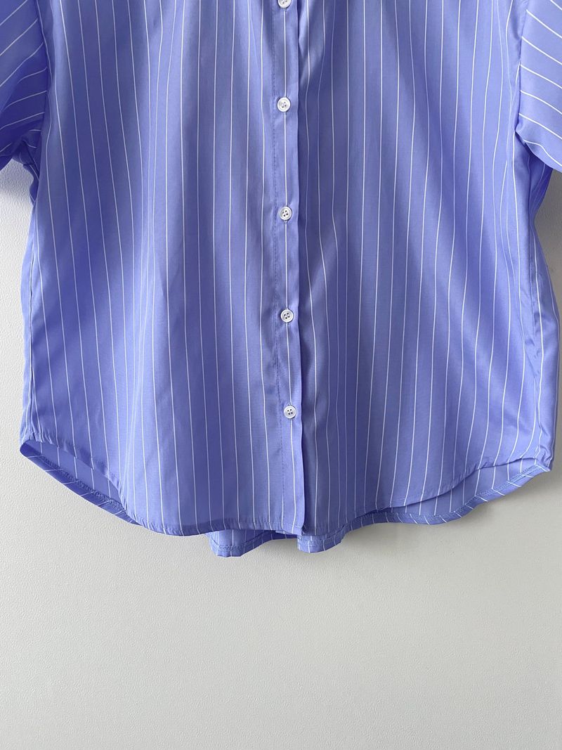 Pastel stripe half shirts