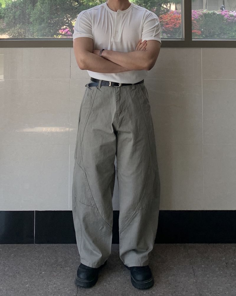Taya Incised Cotton Pants