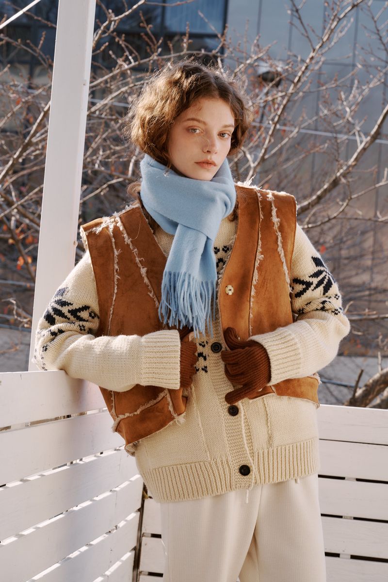 Wool gloves (Brown)