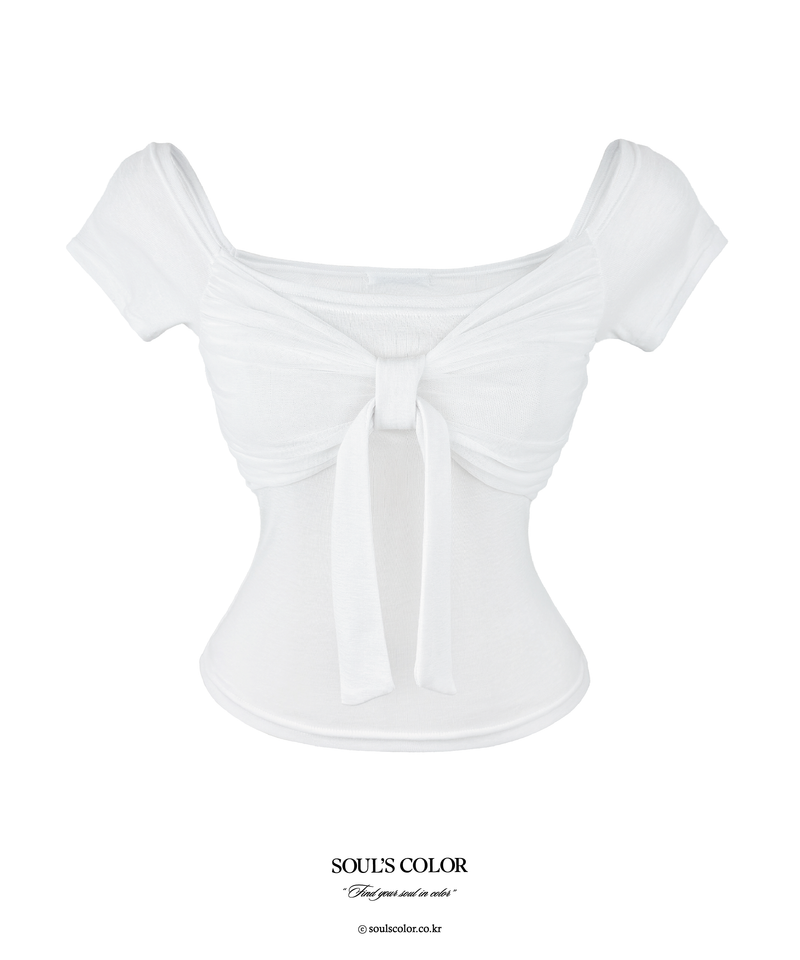Rosy Ballet Shirring Top (3color)