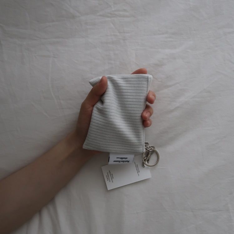 Mini keyring pouch 'dark clouds'