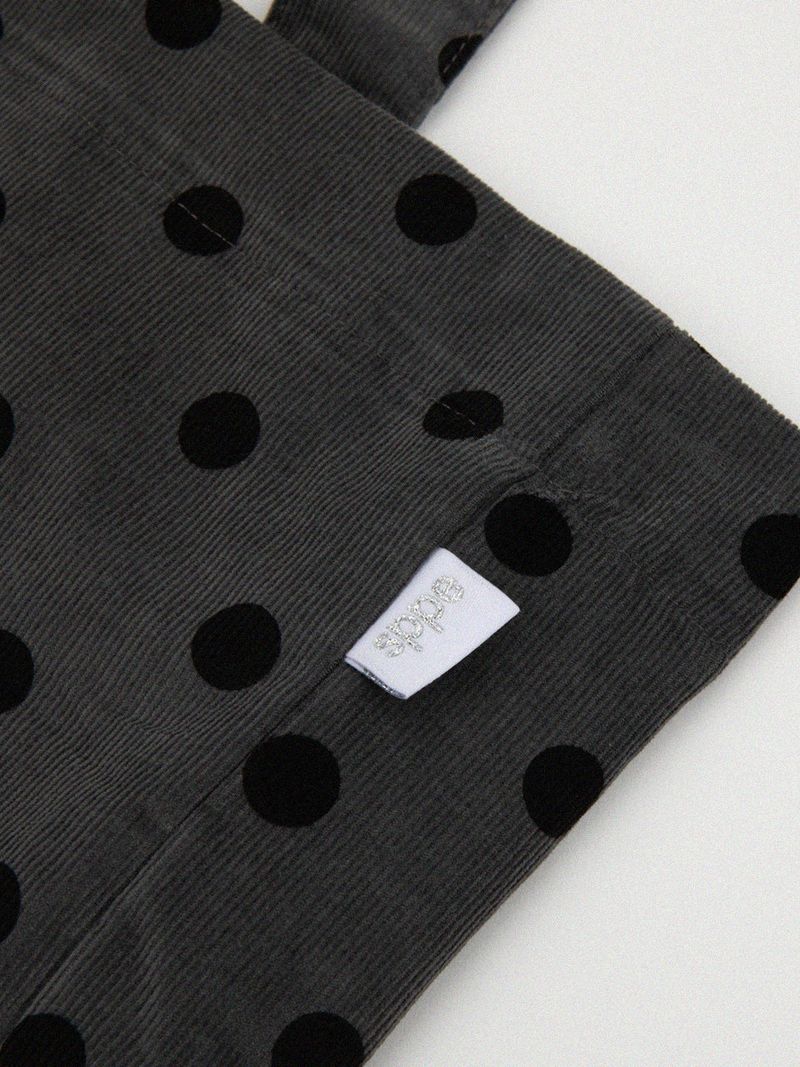 【MADE】Dot Tote corduroy bag [charcoal]