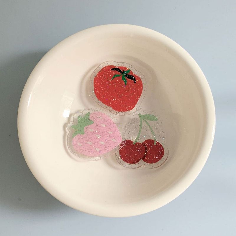 [MADE] acrylic Tok Fruit Fruit tok_Tomato pearl acrylic tok_Basic type smart talk