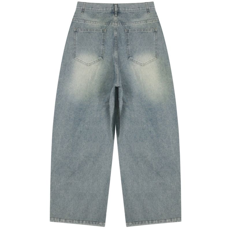 Noir side pintuck denim pants (light blue)