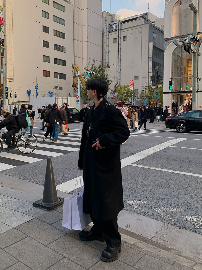 3 TAP Melton Essential Wool Coat (2color)