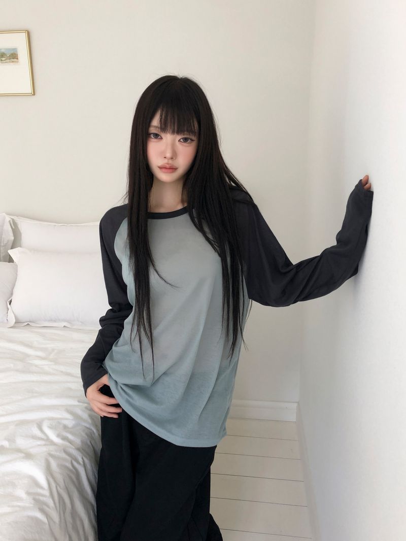 WONDER WONDER(ワンダーワンダー)の「イアン ラグラン ロングスリーブ Tシャツ(トップス)」