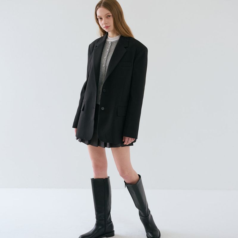 Over-sized Tailored Jacket_Black