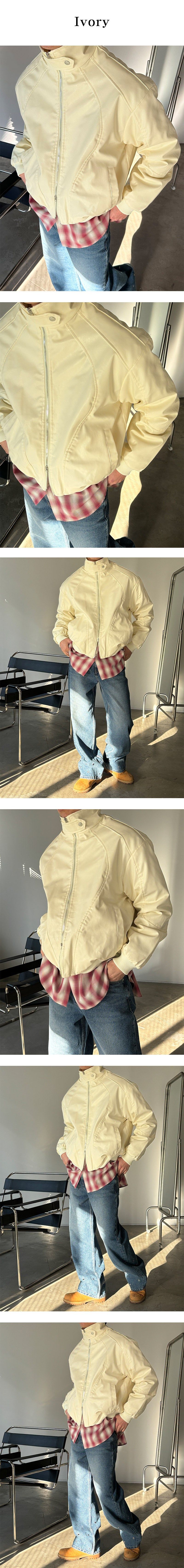  [S/F] Leather curve biker jakcet(2color)