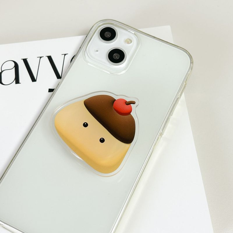 [Smart-grip] プディングスマホグリップ