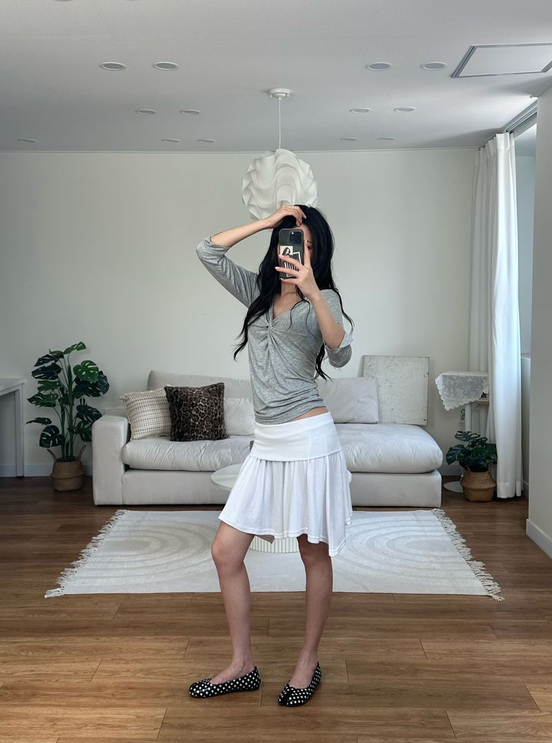 twist drape tee