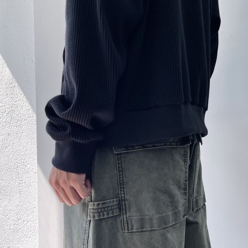Vスタッズスタンドカラージップジャケット