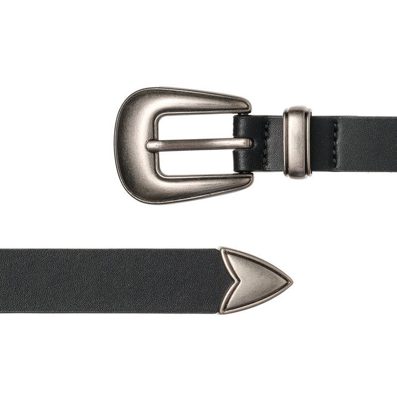 BL018 Setup Western Unisex Leather Belt 18 mm (2 Colors)