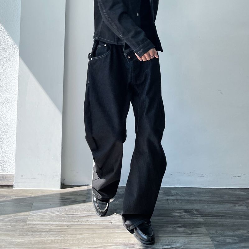 Vibe Pinstripe Boxy Trousers