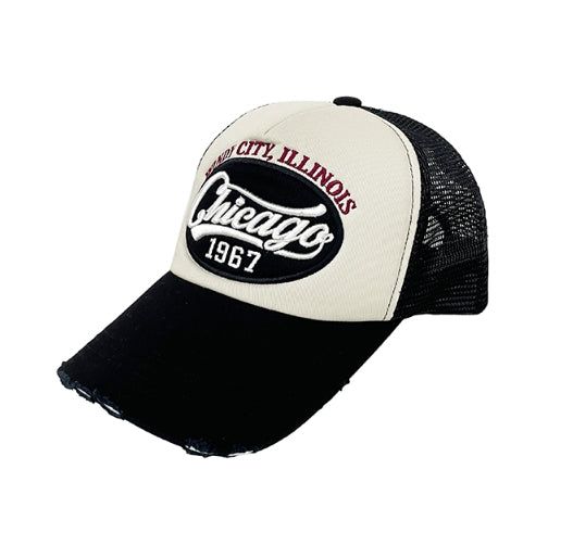 Chicago Damage Mesh Ball Cap