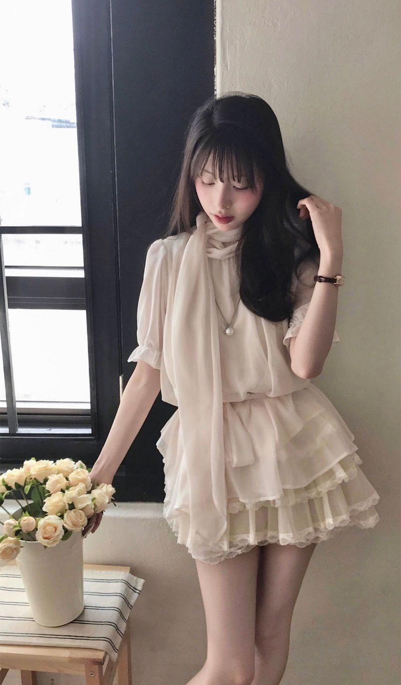 cloudemotion(クラウドエモーション)の「orgel chiffon & tie bl strap set(Tops)」