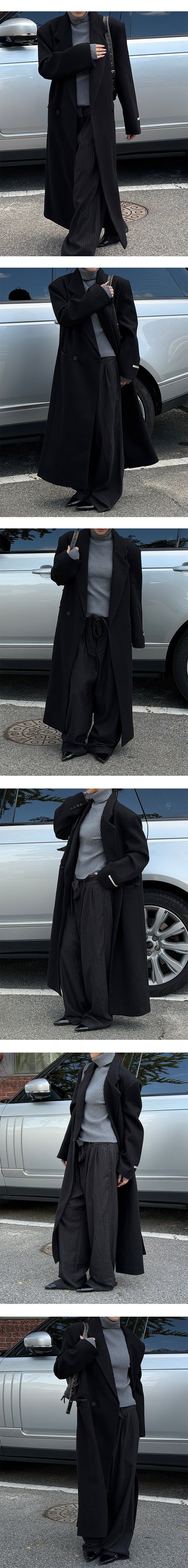 [Unisex] Max double long coat(2color) 