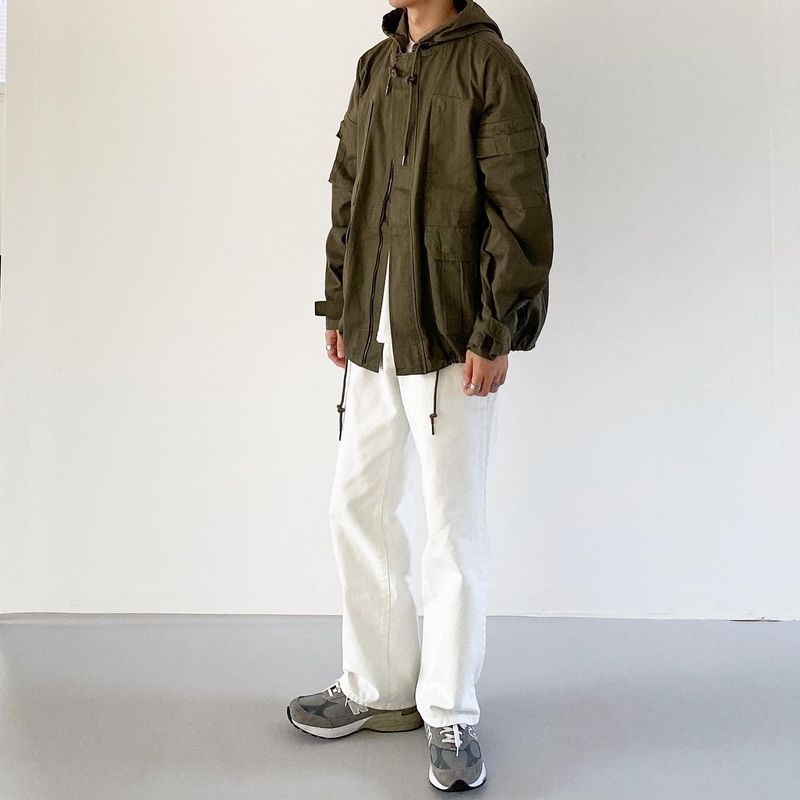 M65 military bomber hood jacket