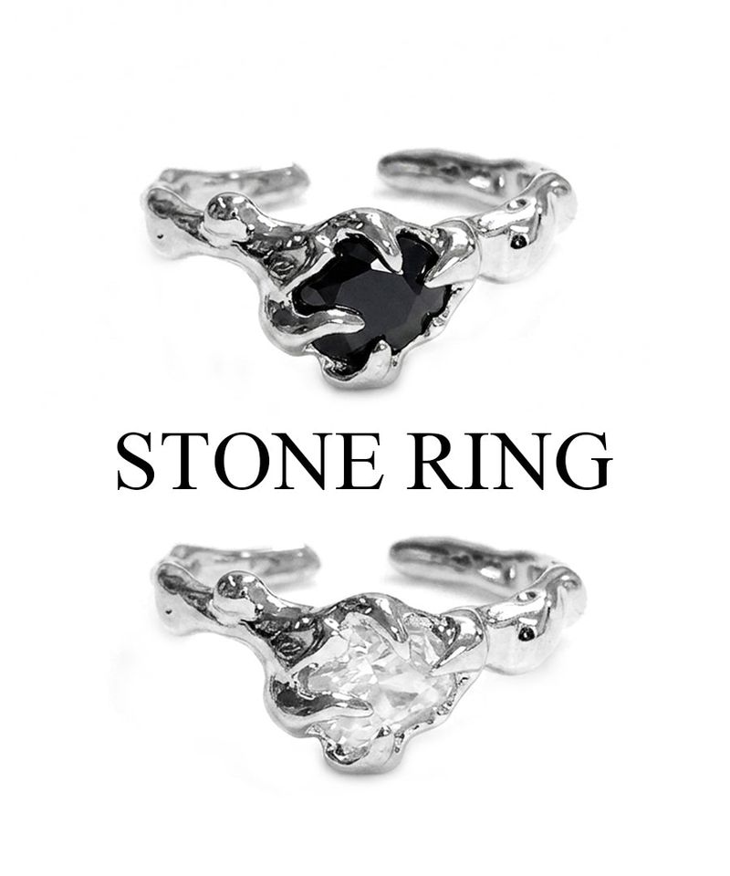 Adamdree（アダムドリー）の「Unique Black White Stone Ring（Accessories）」