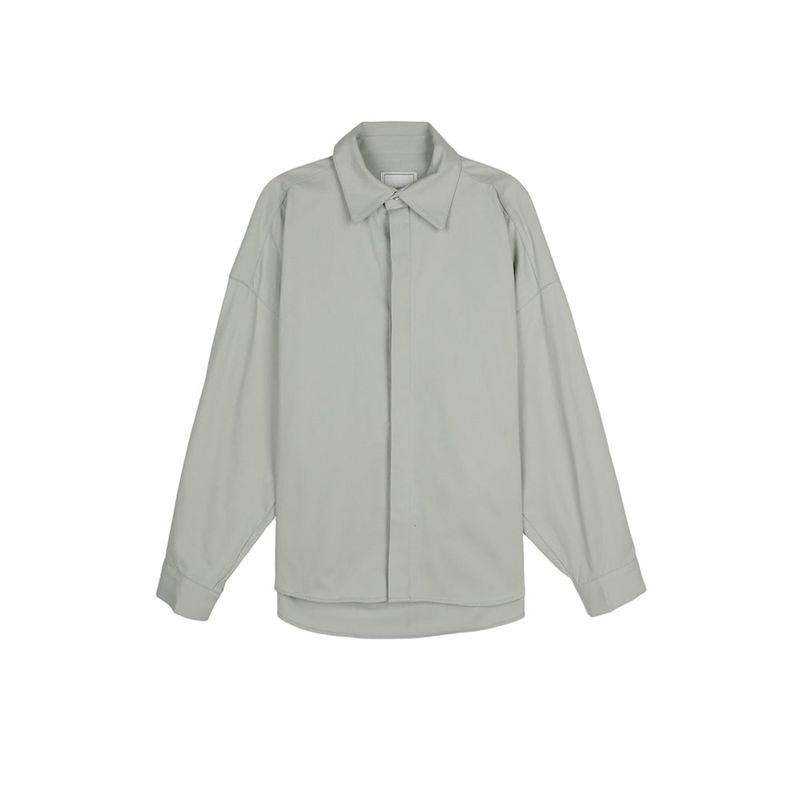 ASCLO Hidden Various Button Overfit Shirt (4color)