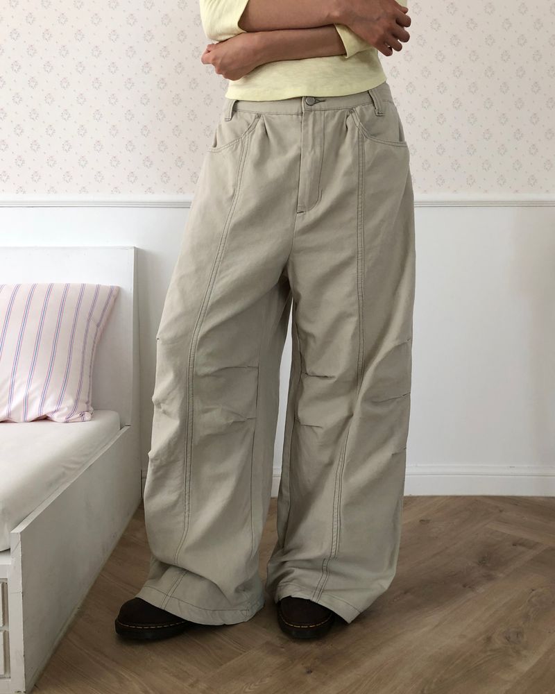Shaon Stitch Wide Pants