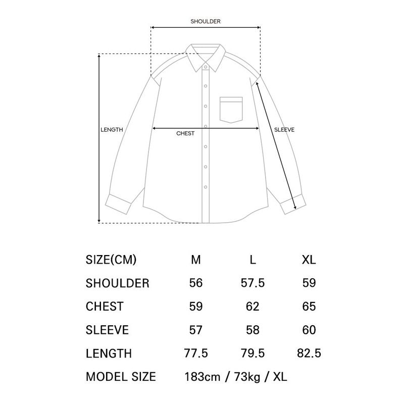 PIGMENT COATED CHECK SHIRTS CHARCOAL